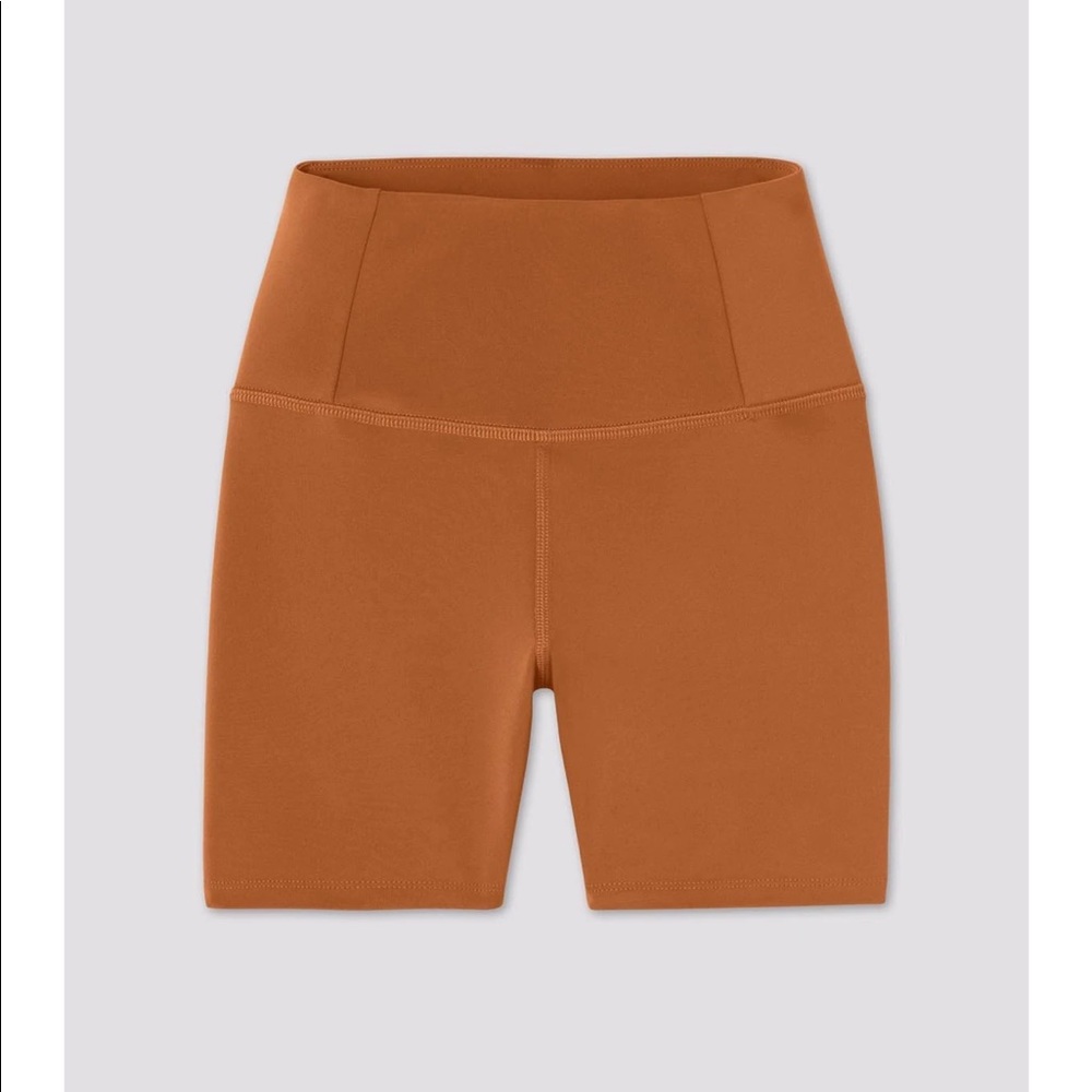Girlfriend collective FLOAT ultralight run short in Spice color
